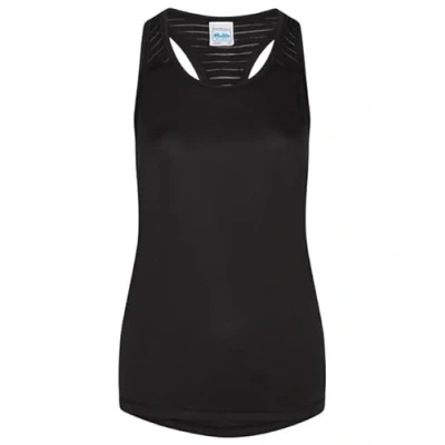 Image of AWDis Just Cool Women&#039;s Smooth Workout Vest Female Jet Black/Black* S