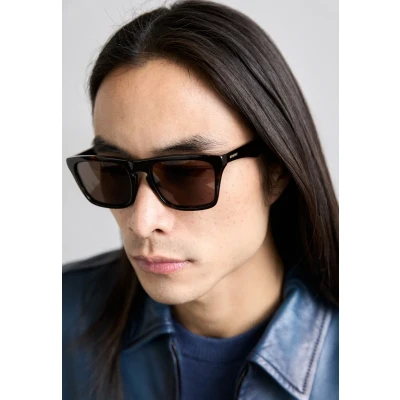 Image of Burberry Unisex Sunglasses, Size: 57, Dark havana