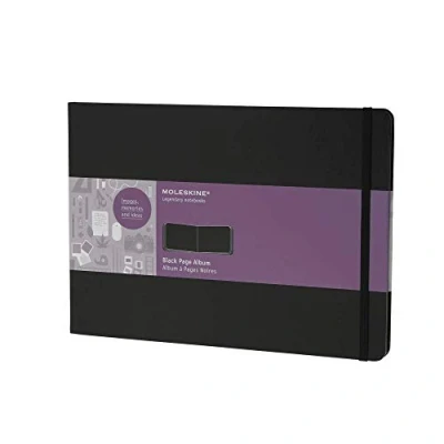Image of Moleskine Black Page Japanese Accordion Album Large (Moleskine Classic)