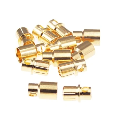 Image of OliRC 6pairs 8.0mm Gold Plated Male and Female Bullet Banana Connectors Plugs for DIY RC Battery ESC Motor(C168 6)