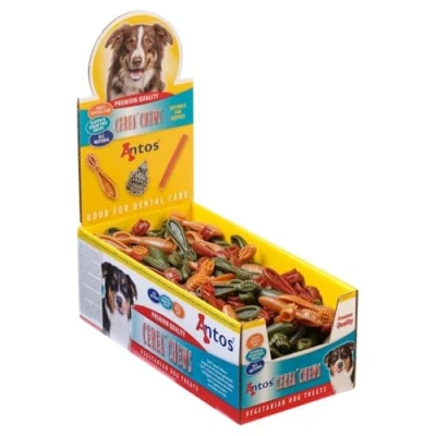 Image of Antos Toothbrush Vegetable Dog Treats, Mini, 1 x 60