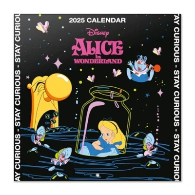 Image of Grupo Erik Disney Wall Calendar 2025 Alice in Wonderland 12&quot; x Square 2025, Planner Family