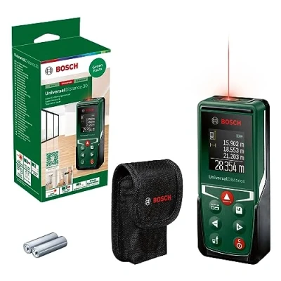 Image of Bosch Laser Measure UniversalDistance 30 (Measure Distance up to 30m Precisely, Measuring Functions, Memory Function, in Cardboard Box)
