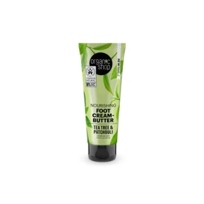 Image of Organic Shop Nourishing Foot Cream Butter Tea Tree and Patchouli (75ml)