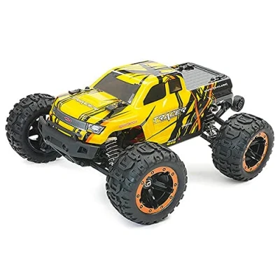 Image of FTX FTX5596Y Tracer 1/16 4WD BRUSHLESS Monster Truck RC Car, Yellow