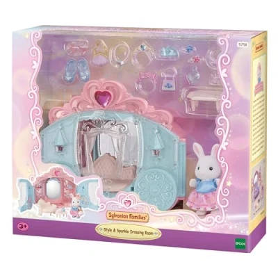 Image of Sylvanian Families 5758 Style &amp; Sparkle Dressing Room Dollhouse Playsets