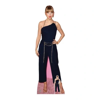 Image of Star Cutouts CS1110 Singer Navy Jumpsuit Cardboard Cutout with Mini