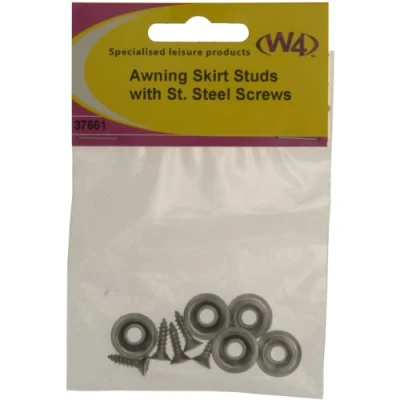 Image of W4 Studs and Screws (Pack of 5) Silver