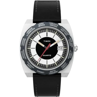 Image of Timex Men&#039;s Analogue Quartz Watch with Leather Strap TW2V69500