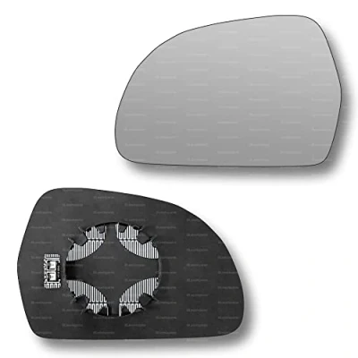 Image of Less4spares Replacement Wing Mirror Glass Left Compatible with Audi Q3 2011 2018 CLIP ON Passnager Near Side N/S Heated Convex