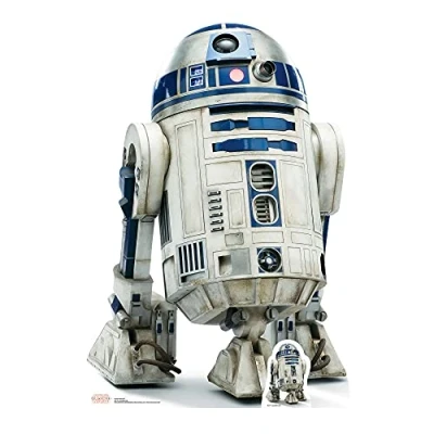 Image of STAR CUTOUTS R2 D2 (The Last Jedi) Lifesize Cardboard Cut Out, 97 x 67 cm