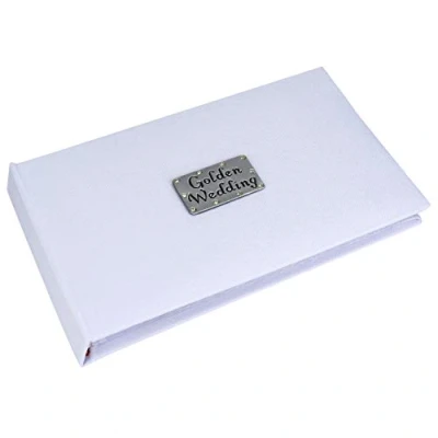 Image of Golden Wedding photo album Holds 40 photos, 6x4 inch size, Gift