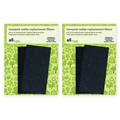 Image of kitchen Craft Living Nostalgia Spare Charcoal Filter to Fit Lncompblu/Cre/Gry, Consists of Several Materials, Black, 9 x 12 16 cm