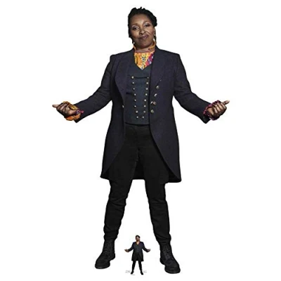 Image of STAR CUTOUTS SC1523 The Fugitive Doctor Who Jo Martin Lifesize Cardboard Cutout/Display/Decoration Height 176cm Width 117cm, Solid, Multicolour, Regular