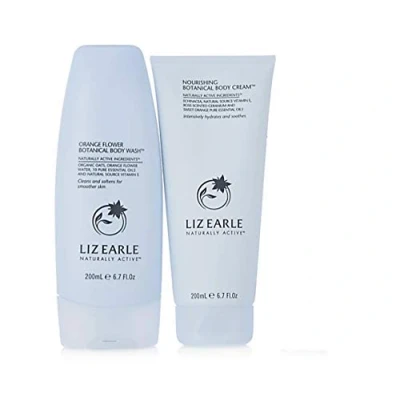 Image of Liz Earle Orange Flower Botanical Body Wash &amp; Nourishing Cream Gift Set