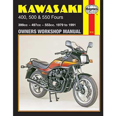 Image of Kawasaki 400, 500 &amp; 550 Fours (79 91) Haynes Repair Manual
