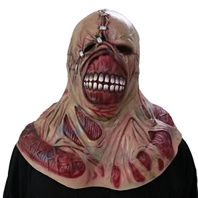 Image of Evil Nemesis Mask Zombie Full Head Latex Helmet Game Cosplay Prop Fancy Dress Halloween Costume