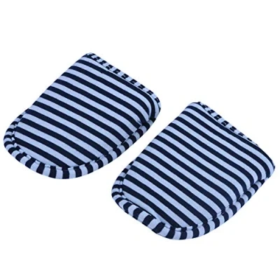 Image of Keenso Foldable Reusable Indoor Soft Cotton Anti Slip Slippers Travel Portable Bath Slipper for Home Hotel (Man Blue Stripes) Other mountaineering and camping supplies