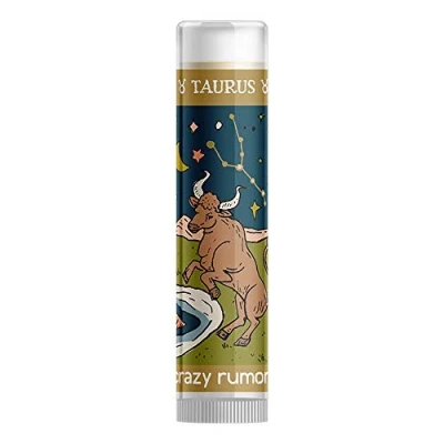 Image of Crazy Rumors Taurus (Earth Blend) Zodiac Soothing Lip Balm Stick for Dry Lips, 100% Natural and Vegan 4g