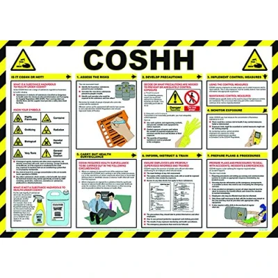 Image of Poster, COSHH Guidance, Signs Personal Protection, SITE Safety A704