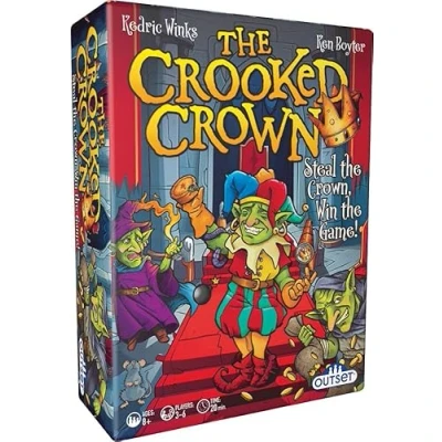 Image of Outset Media The Crooked Crown Strategy Card Game Steal Crown, Win Game! for 3 to 6 Players Ages 8 and up