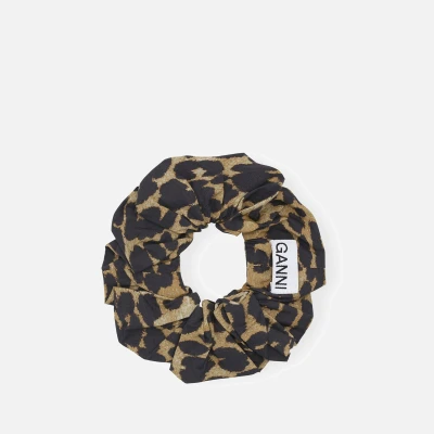 Image of Ganni Printed Organic Cotton Scrunchie