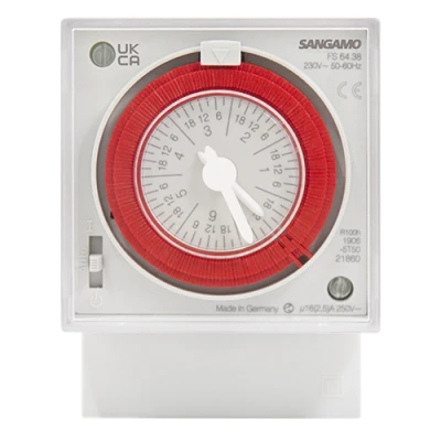 Image of Sangamo Standard Panel Mount 7 Day Timer with Battery