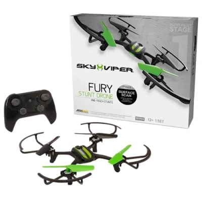 Image of Sky Viper Fury Stunt Drone with Surface Scan Technology, Professional grade Firmware Provides Simple and Stable Flight for Beginners Hobbyists, Includes Camera Sensor