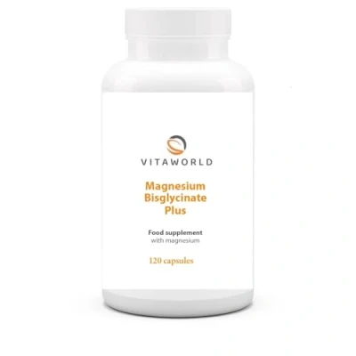 Image of Vita World Magnesium bisglycinate Plus 120 Vegi Capsules Made in Germany
