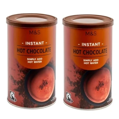 Image of M&amp;S Instant hot chocolate 200g x2 drink with sugar and sweetener