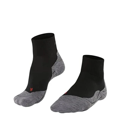 Image of FALKE Men&#039;s TK5 Wander Short M SSO Wool Thin Anti Blister 1 Pair Hiking Socks, Black (Black Mix 3010), 11 12.5