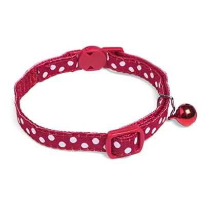 Image of Petface Dots Print Cat Collar, Red