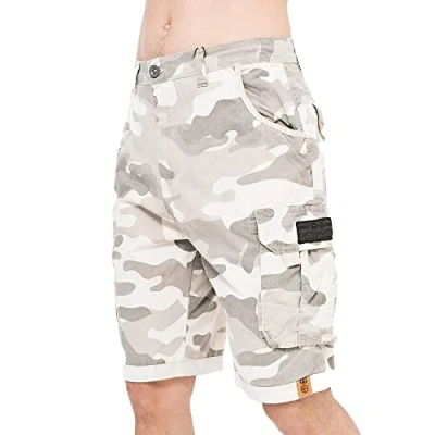 Image of Crosshatch Mens Shorts Knee Length Sweatpants, Gym Casual, Half Pants(36/WatchFord Stone CAMO)