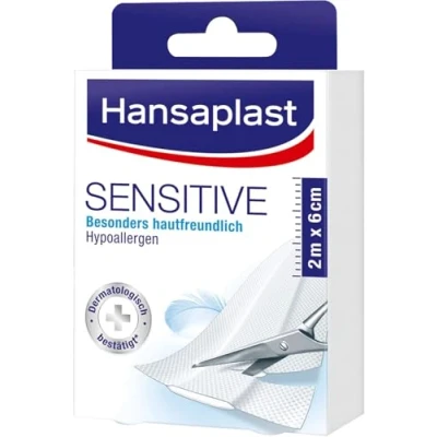 Image of Hansaplast Sensitive 2 m x 6 cm B087NCGG2T Packung (2 m)