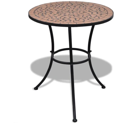 Image of vidaXL Bistro Table Terracotta 60 cm Mosaic