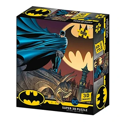 Image of DC Comic BM32518 Batman Signal 3D Effect Jigsaw Puzzle, Various