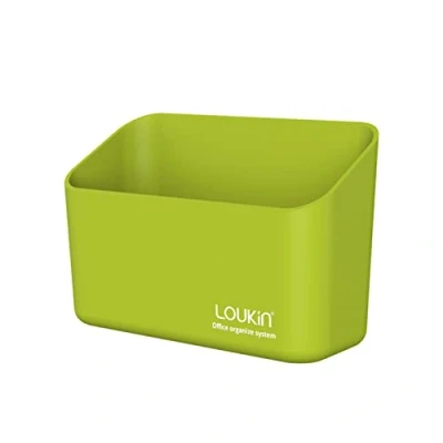 Image of loukin Magnetic Marker Holder, Dry Erase Remote Control Storage Organizer for Whiteboard or Refrigerators (Green)