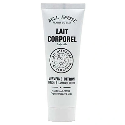 Image of Label Provence French Body Lotion with Organic Donkey Milk Lemon Verbena Moisturiser Enriched Sweet Almond 30ml Travel Size