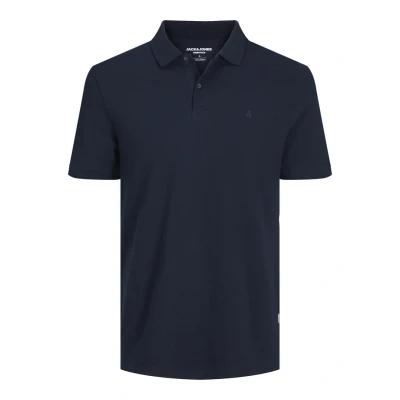 Image of Jack &amp; Jones Jjebasic Polo shirt, Men&#039;s, Size: Small, Navy blazer