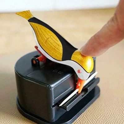 Image of Toothpick Holder Dispenser, Automatic Bird Box Woodpecker Dispenser Table Case Storage