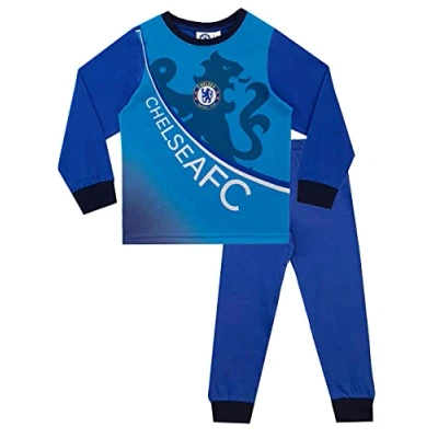 Image of Chelsea FC Boys Pyjamas Blue 5 6 Years