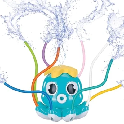 Image of OctoSplash® Blue Sprinkler Octopus Children Water Game Spray Easy Installation Fun &amp; Playful Toys Outdoor Games for Kids OriginalCorner®