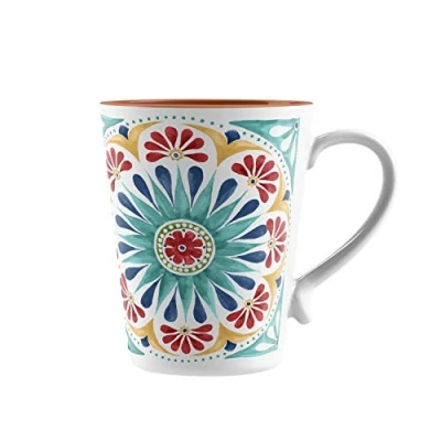 Image of Auntie Morags Purely Home Rio Medallion Melamine/Plastic Outdoor/Camping/BBQ Mugs (Rio Medallion, 1)
