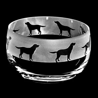 Image of Gifts Direct 2 U Ltd Animo Glass Labrador Small Crystal Bowl