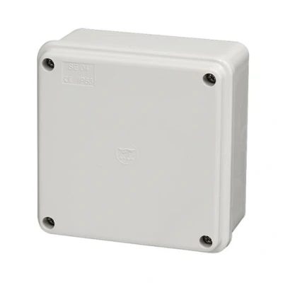 Image of Stag Square Enclosure With Screw Lid Grey 100mm X 50mm Se04