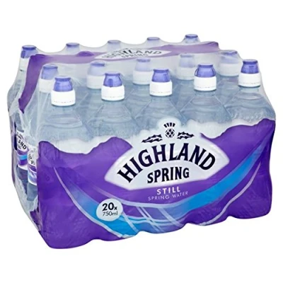 Image of Highland Spring Still Water Sports Cap 20 x 750ml