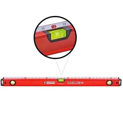 Image of Kapro 770 Exodus Professional Box Level 32&quot; with 45 Vial &amp; Ruler for Leveling, Measuring, Marking, and Cutting Features 3 Vials, Precise Straightedge, Wall Grip