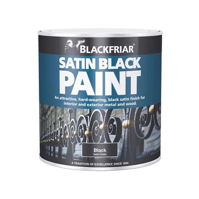 Image of Blackfriar BKFSB250 Satin Black Paint 250 ml