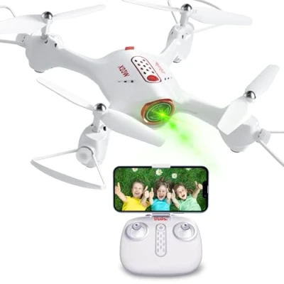 Image of Loolinn Drone with Camera as Gift for Kids Mini Drone, FPV Real Time Transmission Photos and Videos, 360 Flip, So Easy to Fly, Toy (Gift Boys Girls)