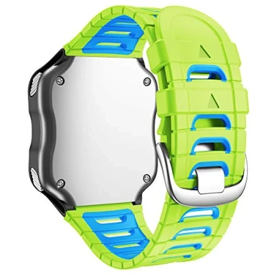 Image of WIIKAI Replacement Watch Strap Bands,Compatible for Garmin Forerunner 920XT,Silicone Band.(Black gray)